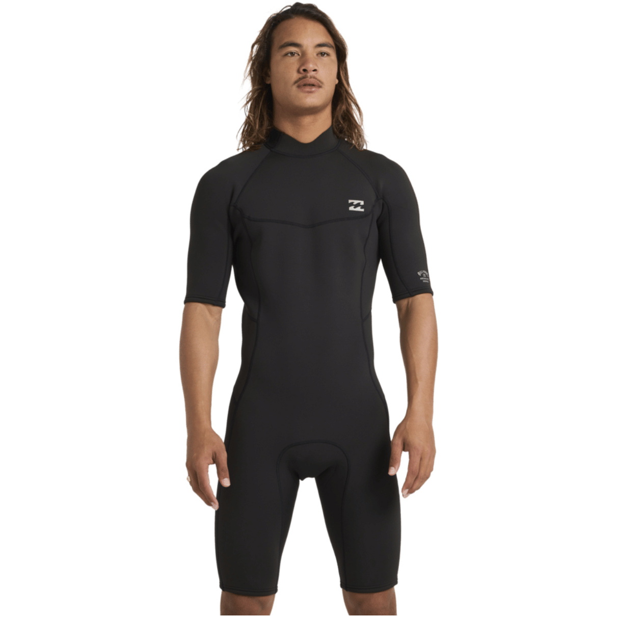 2026 Billabong Mens Absolute 2mm Back Zip Shorty Wetsuit 24AW251601 - Black